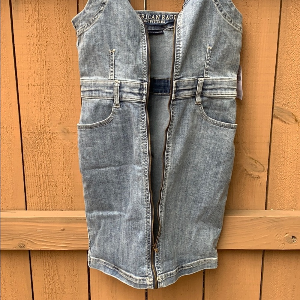 American Eagle Denim Dress Overall - Picture 6 of 6